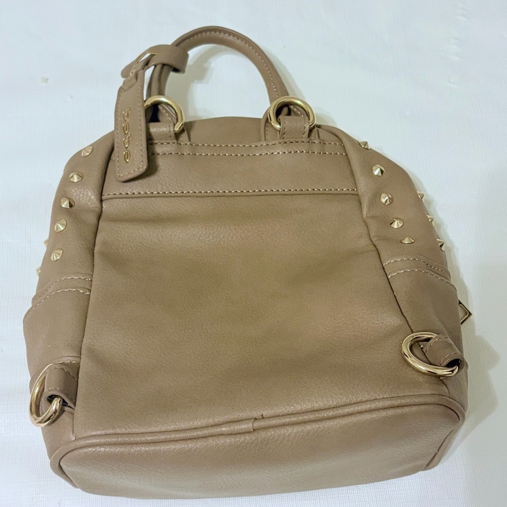bebe Taupe Backpack with Gold Studs - Picture 6 of 11